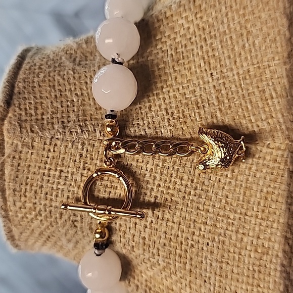 Blue Agate White Jade 22 Inch Necklace Aprilsplace - Picture 3 of 6